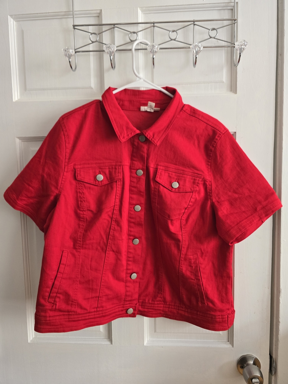 Westport Red Crewneck Top